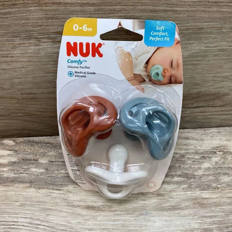 NEW NUK 3pk Comfy Orthodontic Pacifiers - Me 'n Mommy To Be