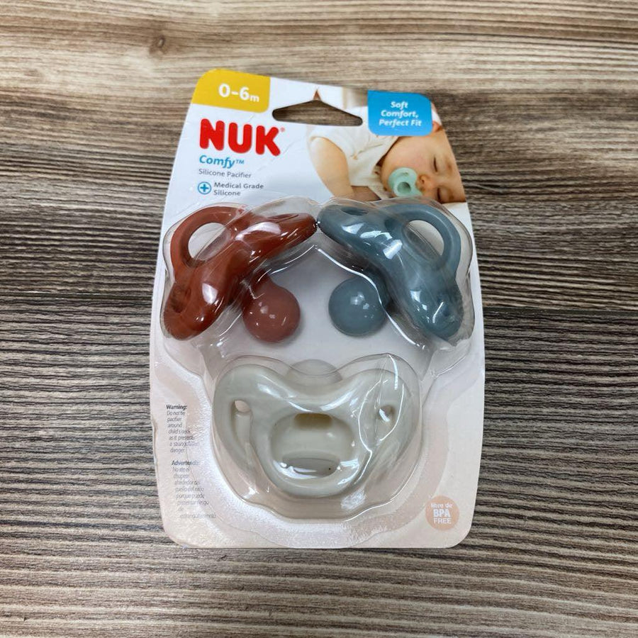 NEW NUK 3pk Comfy Orthodontic Pacifiers - Me 'n Mommy To Be