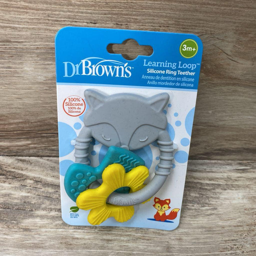 NEW Dr. Brown's Learning Loop Silicone Teething Ring - Me 'n Mommy To Be