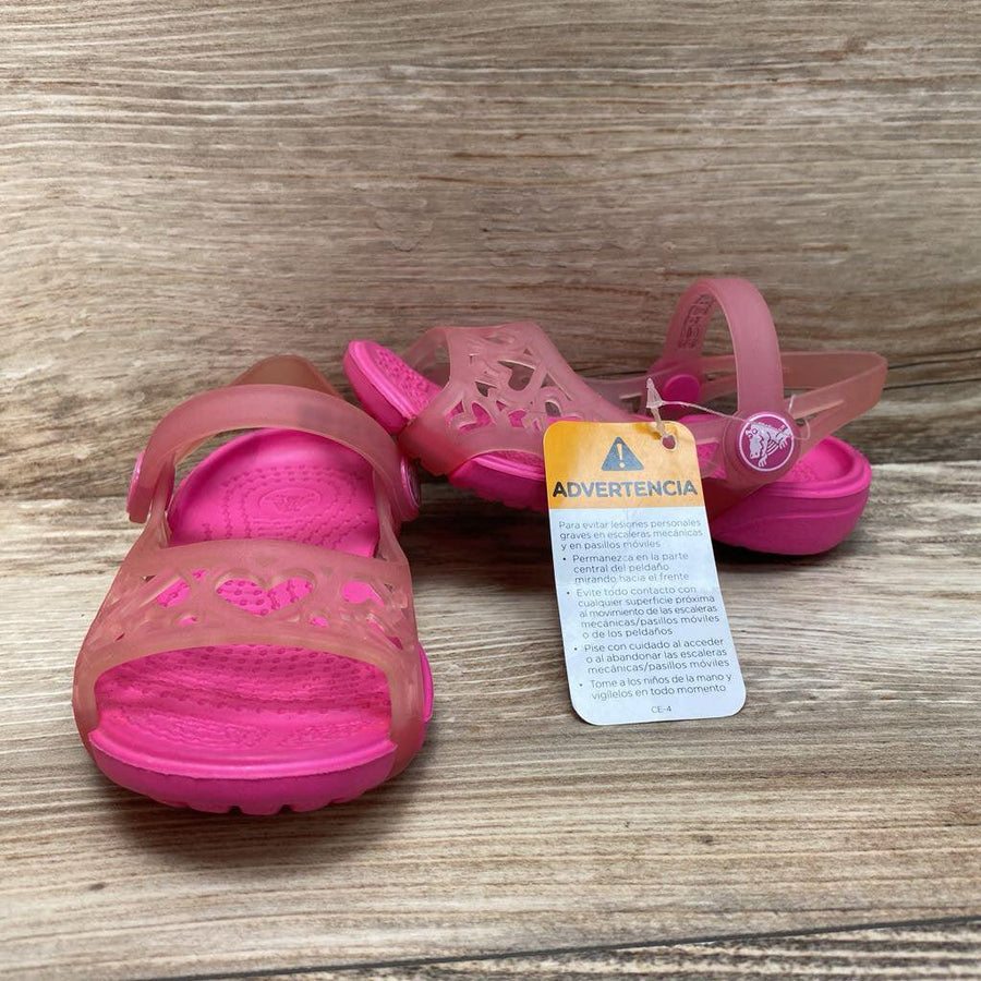 NEW Crocs Adrina Hearts Sandals sz 6c - Me 'n Mommy To Be