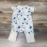 Moon and Back Footless Star Print Sleeper sz PREEMIE - Me 'n Mommy To Be