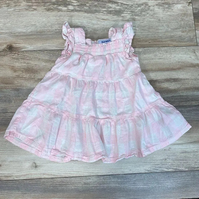 Old Navy Gingham Tiered Dress sz 12-18m - Me 'n Mommy To Be