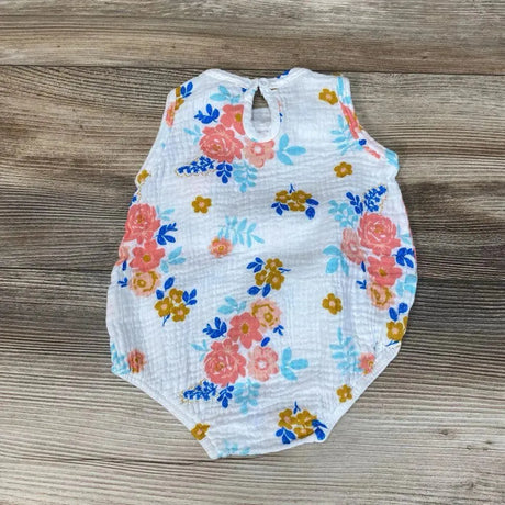 Chick Pea Floral Muslin Romper sz 0-3M - Me 'n Mommy To Be