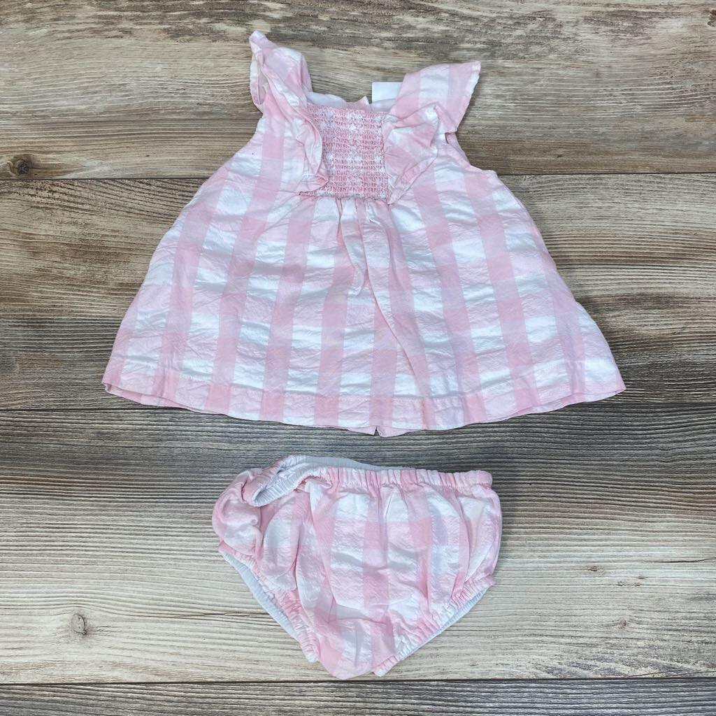 Edgehill Collection 2pc Gingham Dress & Bloomers sz NB - Me 'n Mommy To Be