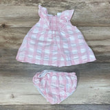 Edgehill Collection 2pc Gingham Dress & Bloomers sz NB - Me 'n Mommy To Be