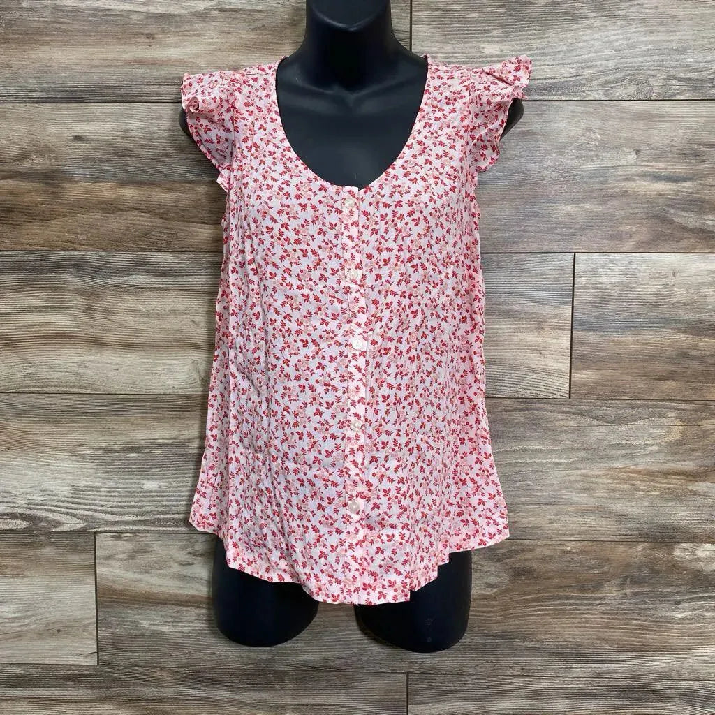 NEW The Nines by Hatch Floral Blouse sz Small - Me 'n Mommy To Be