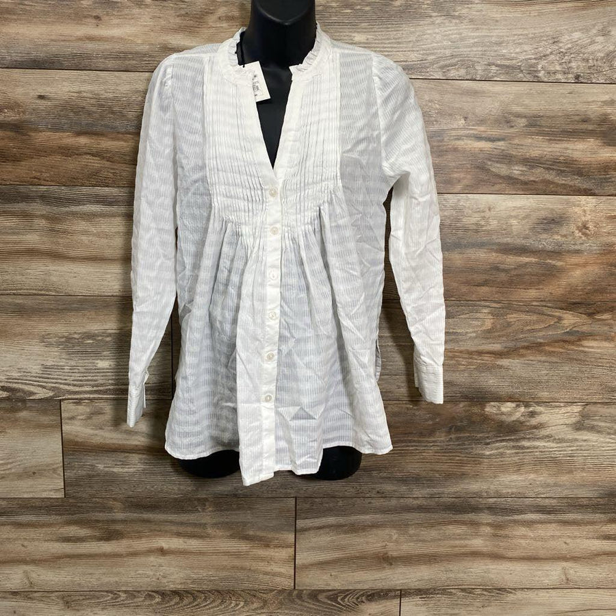 NEW The Nines Pintuck Button Front Shirt sz Small - Me 'n Mommy To Be