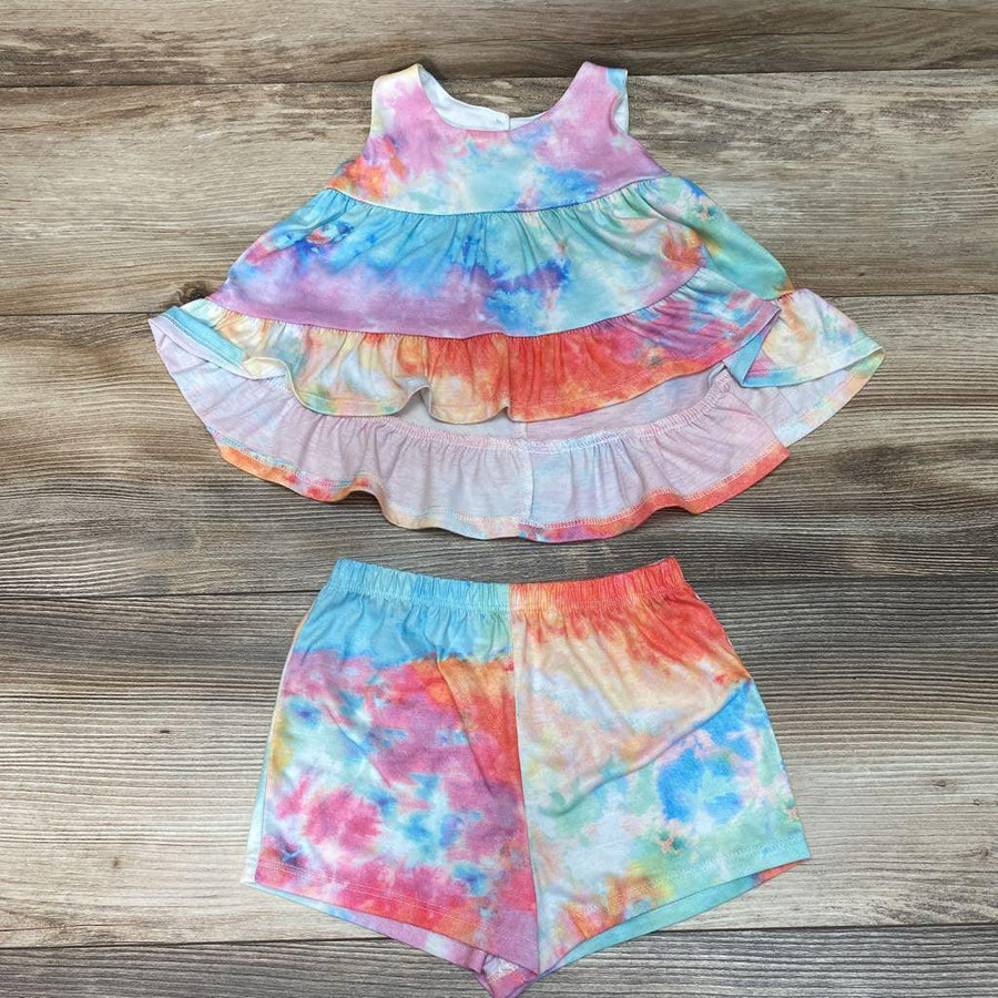 Bonnie Baby 2pc Tie-Dye Top & Shorts sz 6-9m - Me 'n Mommy To Be