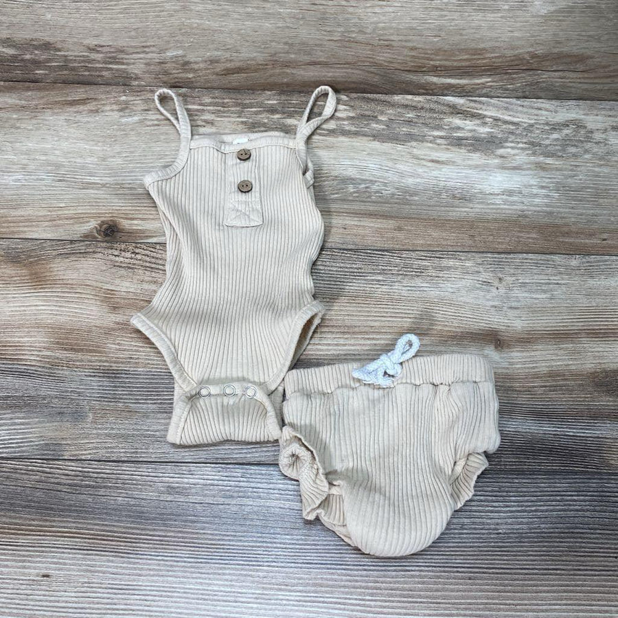 2pc Ribbed Bodysuit & Bloomers sz 3-6m - Me 'n Mommy To Be