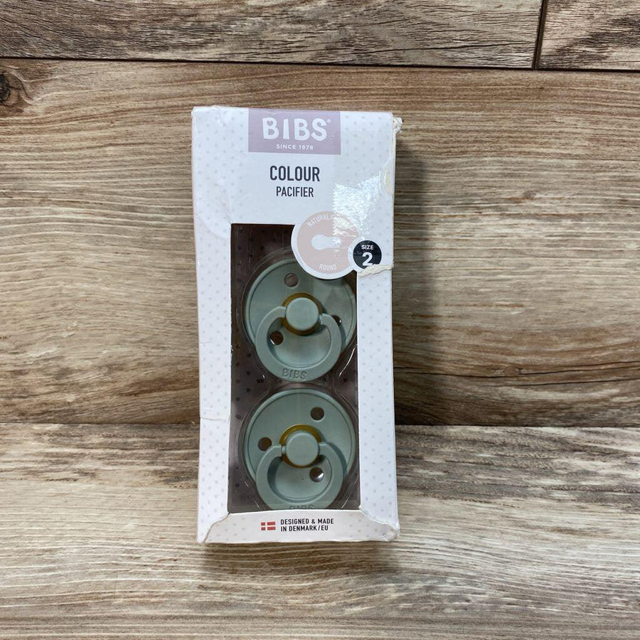 NEW 2pk Colour Natural Rubber Baby Pacifier Size 2 Sage - Me 'n Mommy To Be