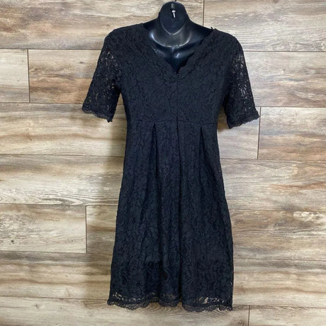 Motherhood Maternity Lace Fit & Flare Maternity Dress sz Medium - Me 'n Mommy To Be