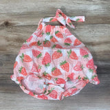 Mudpie Ruffle Strawberry Romper sz 3-6m - Me 'n Mommy To Be