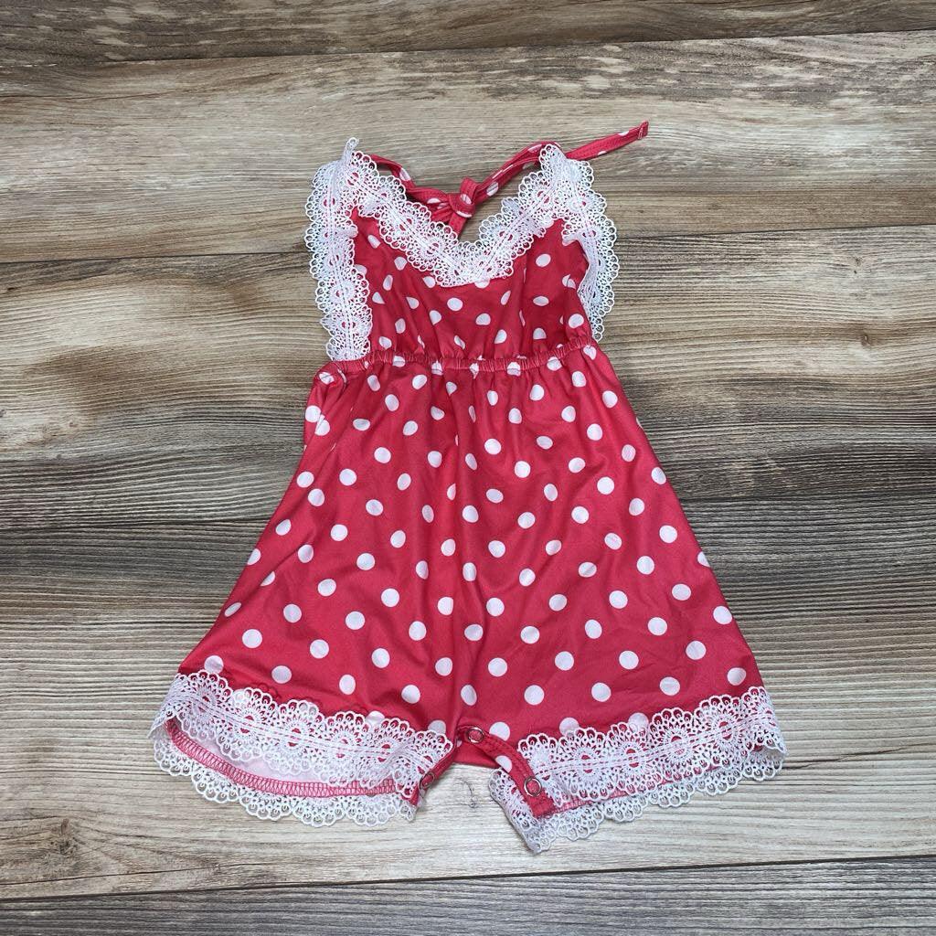 Bailey's Blossoms Polka Dot Romper sz 18-24m - Me 'n Mommy To Be