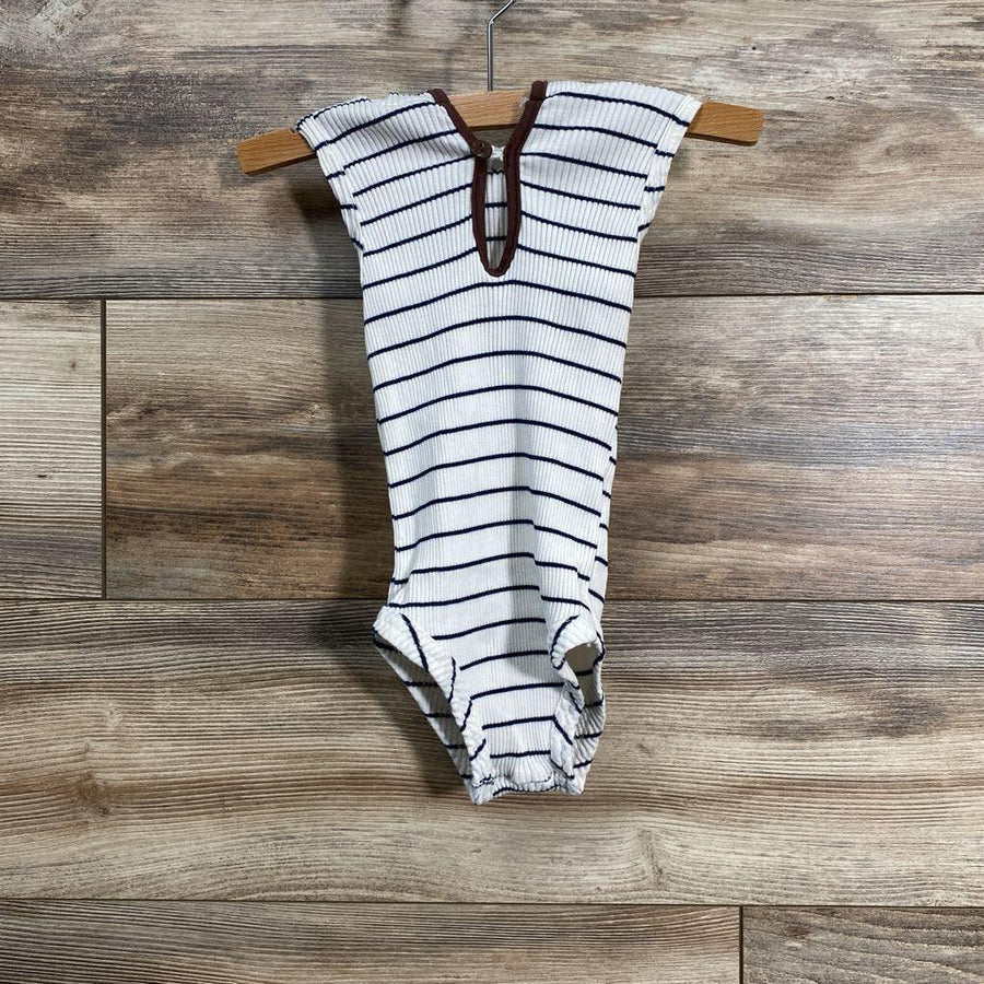 Hooded Striped Bodysuit sz 18-24m - Me 'n Mommy To Be