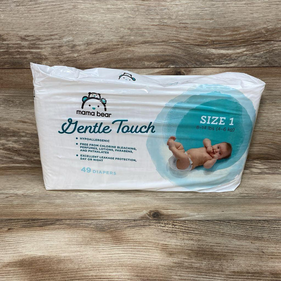 NEW Mama Bear Gentle Touch Diapers, 49ct - Me 'n Mommy To Be
