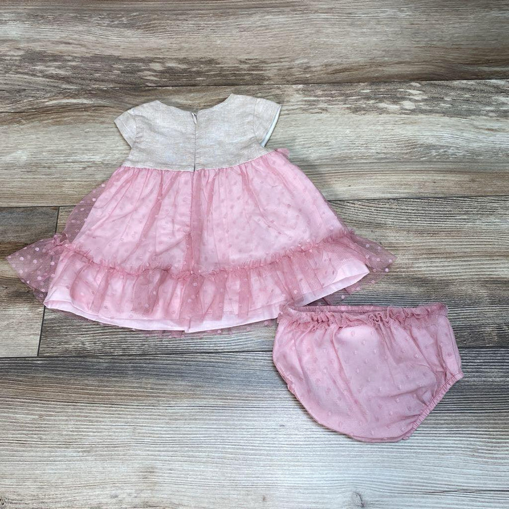 Mayoral 2Pc Cap Sleeve Dress & Bloomers sz 1-2m - Me 'n Mommy To Be