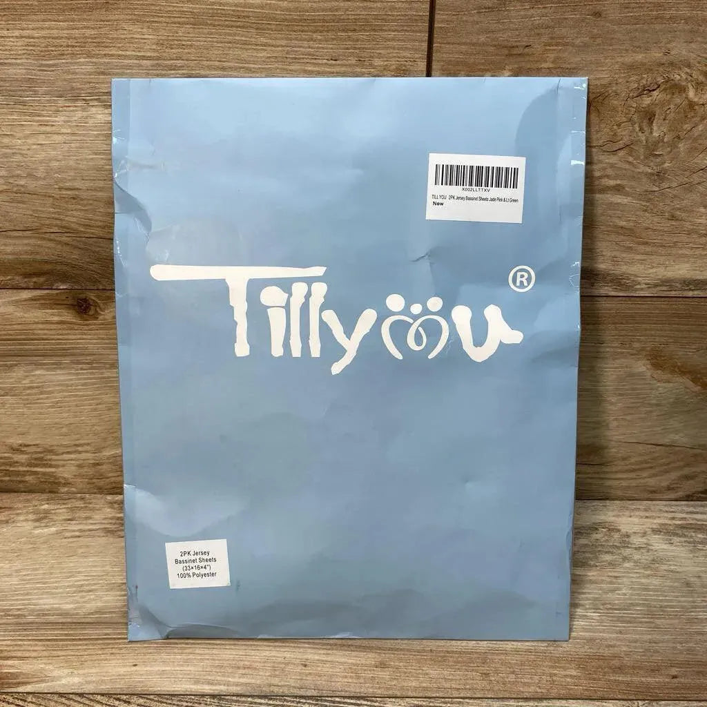 NEW TillYou 2pk Jersey Bassinet Sheets - Me 'n Mommy To Be