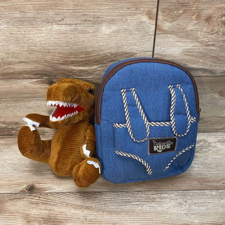NEW Dinosaur Backpack & Brown T-Rex Stuffed Plush Toy - Me 'n Mommy To Be