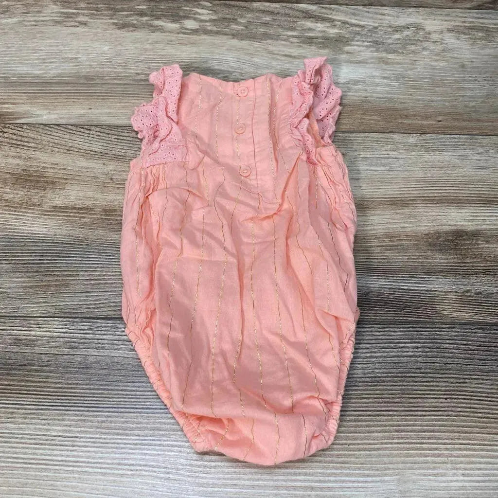 OshKosh Eyelet Sleeve Romper sz 3m - Me 'n Mommy To Be