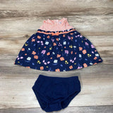 Just One You 2pc Striped Floral Dress & Bloomers Set sz 6m - Me 'n Mommy To Be