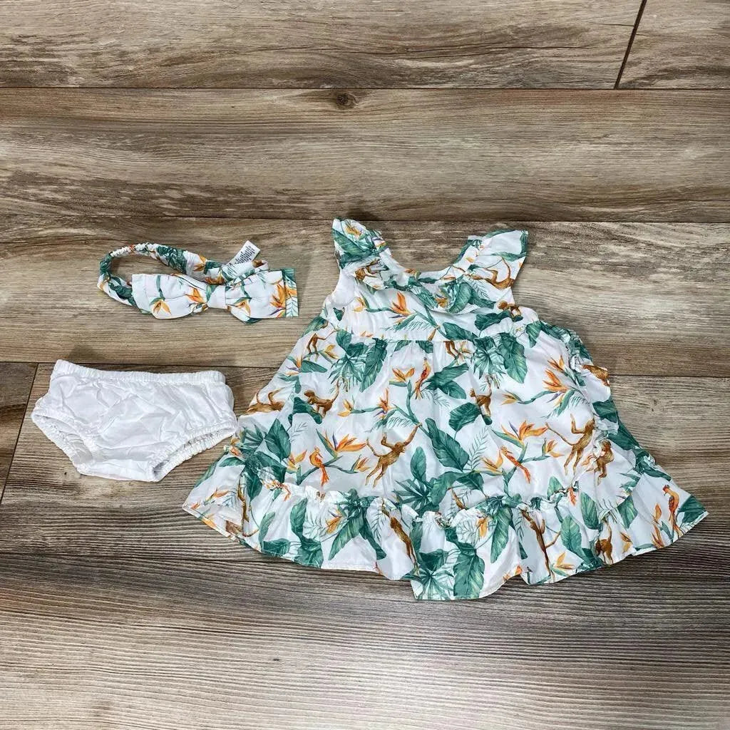 Janie & Jack 3pc Tropical Dress Set sz 3-6m - Me 'n Mommy To Be