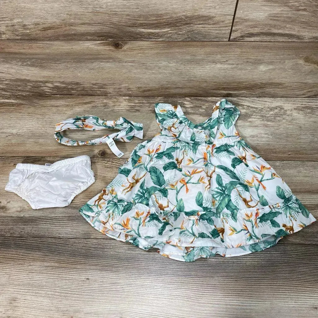 Janie & Jack 3pc Tropical Dress Set sz 3-6m - Me 'n Mommy To Be