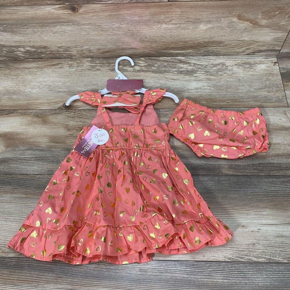 NEW Nannette Baby 3pc Hearts Dress Set sz 18m - Me 'n Mommy To Be