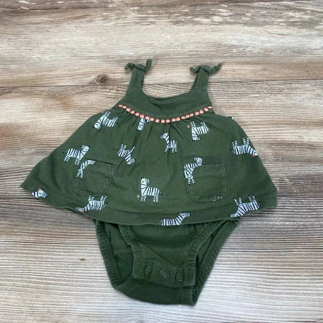 Carter's Zebra Bodysuit Dress sz 3m - Me 'n Mommy To Be