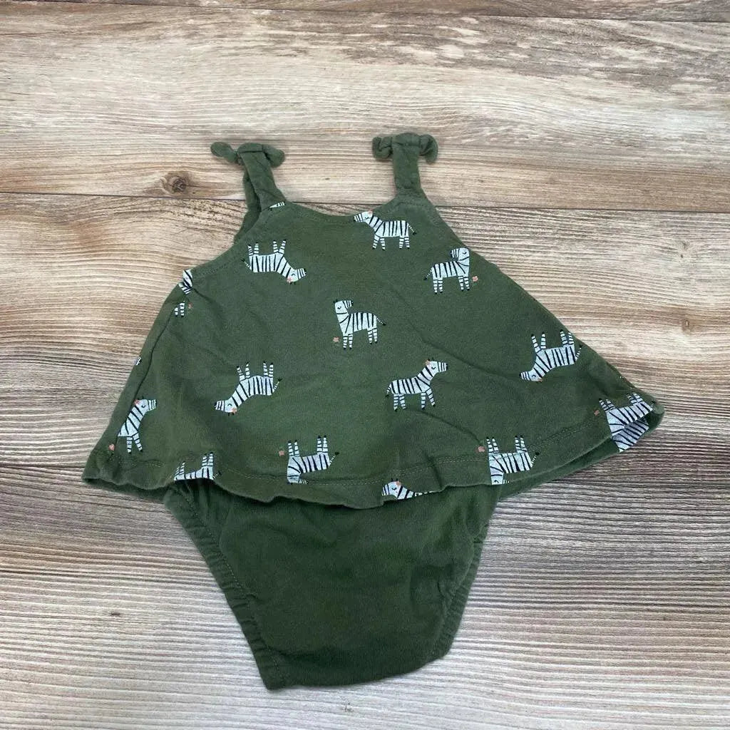 Carter's Zebra Bodysuit Dress sz 3m - Me 'n Mommy To Be