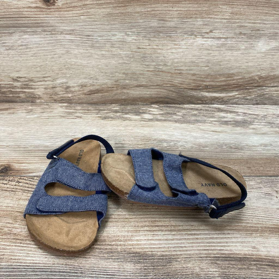 Old Navy Chambray Double Buckle Sandals sz 9c - Me 'n Mommy To Be