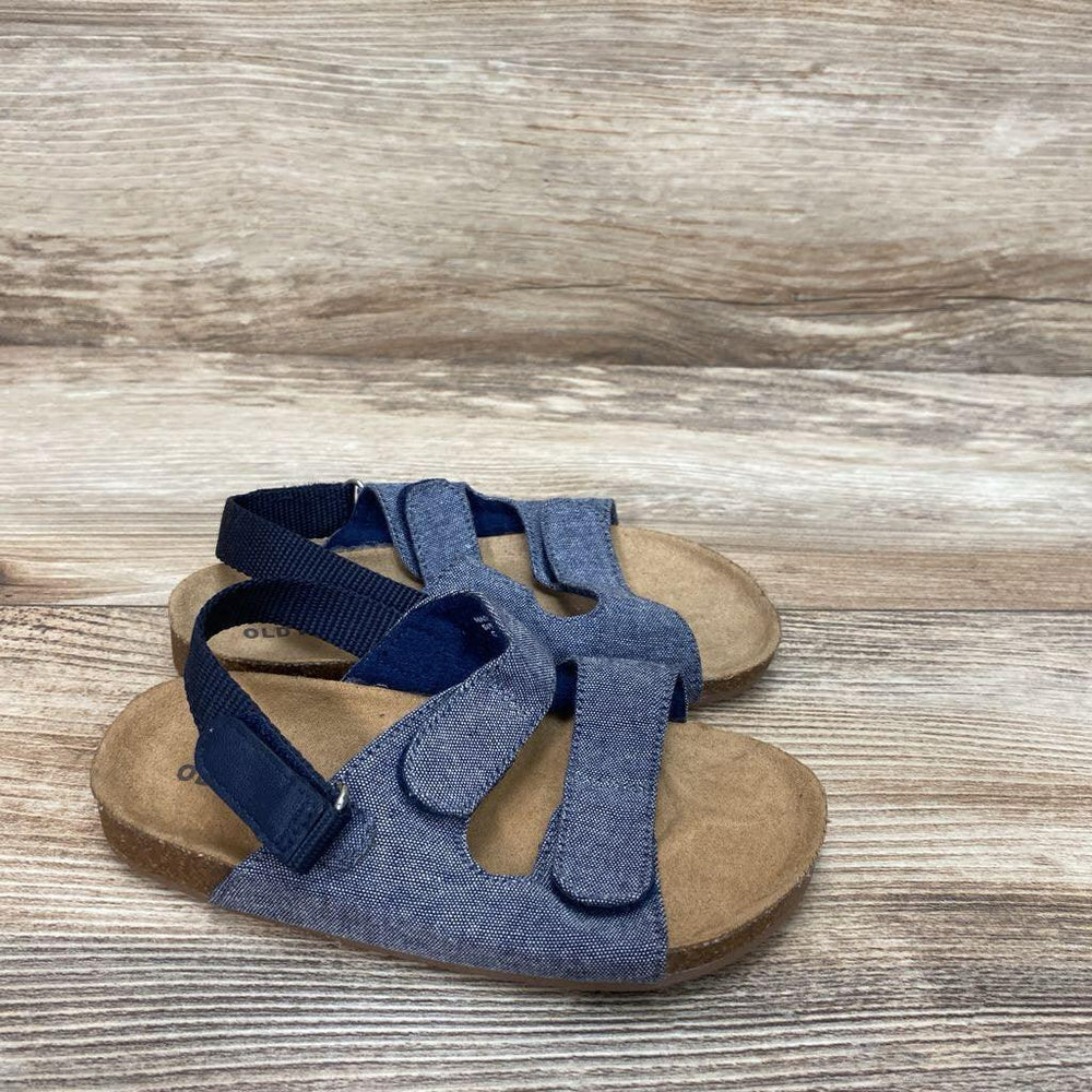 Old Navy Chambray Double Buckle Sandals sz 9c - Me 'n Mommy To Be