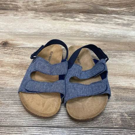 Old Navy Chambray Double Buckle Sandals sz 9c - Me 'n Mommy To Be