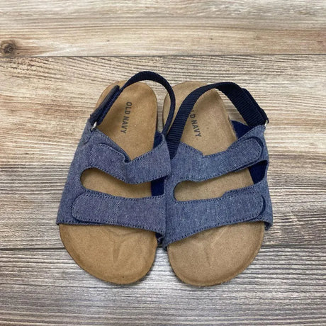 Old Navy Chambray Double Buckle Sandals sz 9c - Me 'n Mommy To Be