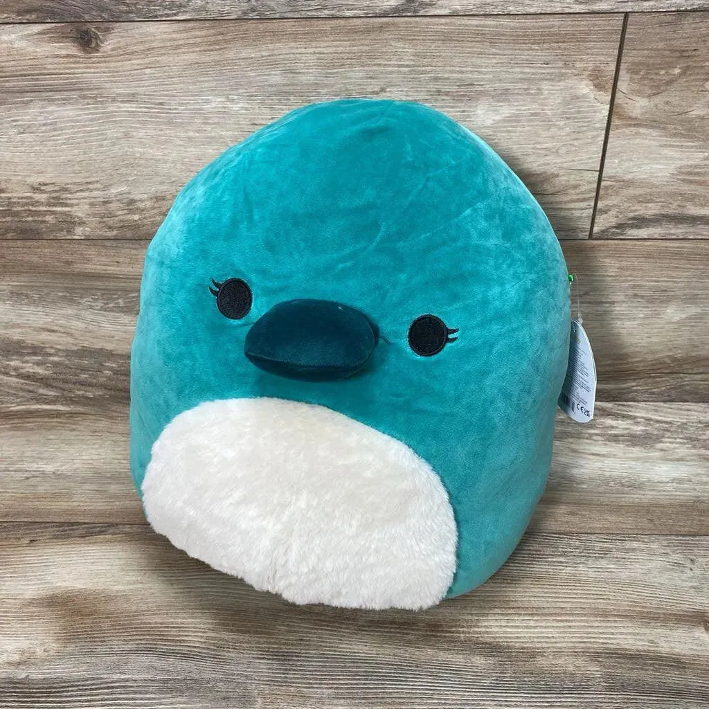 NEW Squishmallows 14" Selassi Green Platypus - Me 'n Mommy To Be