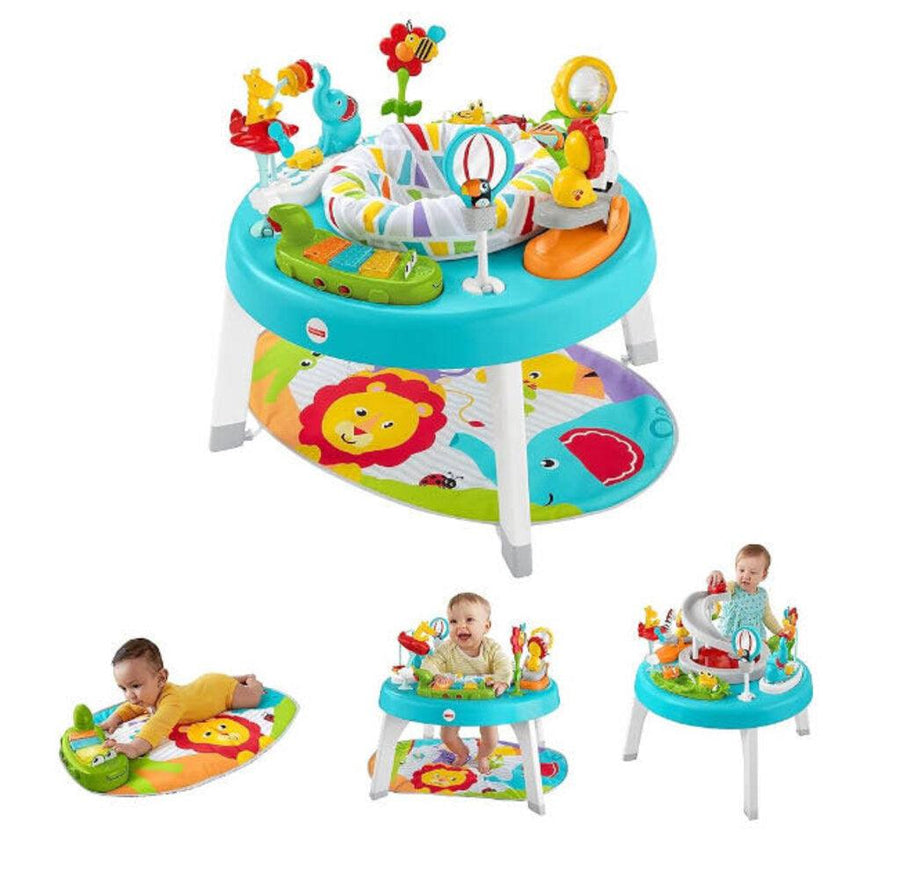 NEW Fisher Price 3-in-1 Sit-to-Stand Activity Center In Jazzy Jungle - Me 'n Mommy To Be