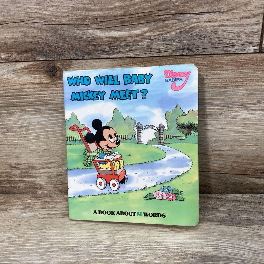 Disney Babies Who Will Baby Mickey Meet? Board Book - Me 'n Mommy To Be