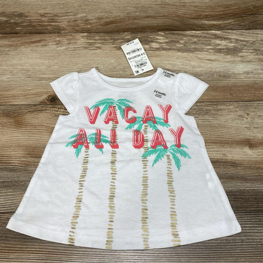 NEW First Impressions Vacay All Day Shirt sz 3-6m - Me 'n Mommy To Be