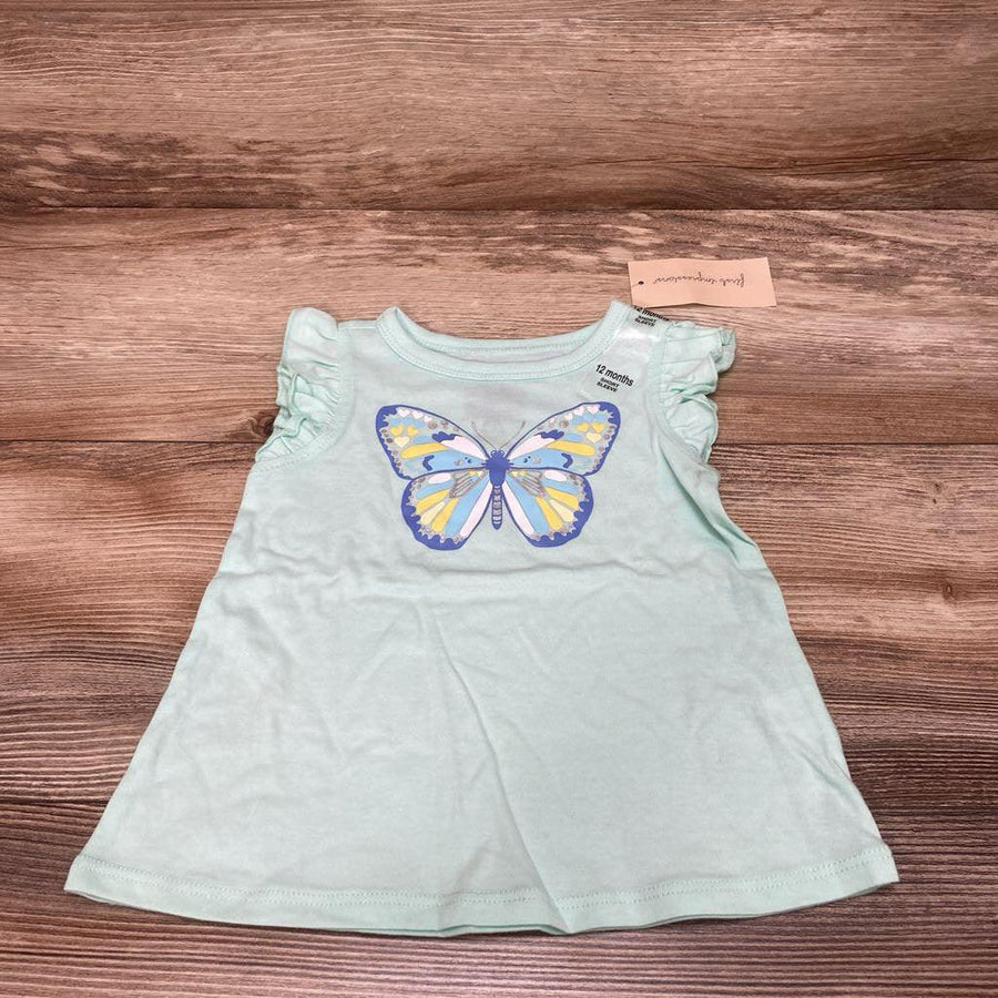 NEW First Impressions Butterfly Shirt sz 12m - Me 'n Mommy To Be