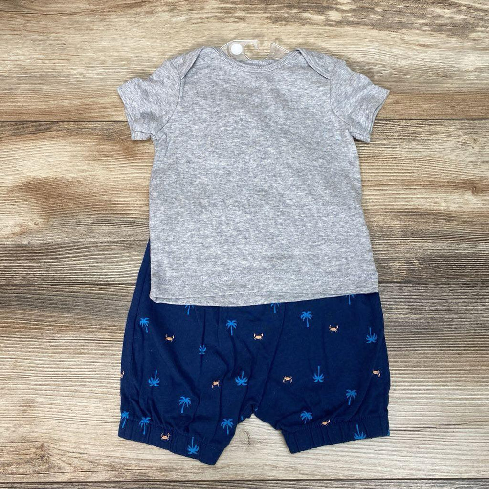 NEW Child Of Mine 2pc Shirt & Shortall sz 3-6m - Me 'n Mommy To Be