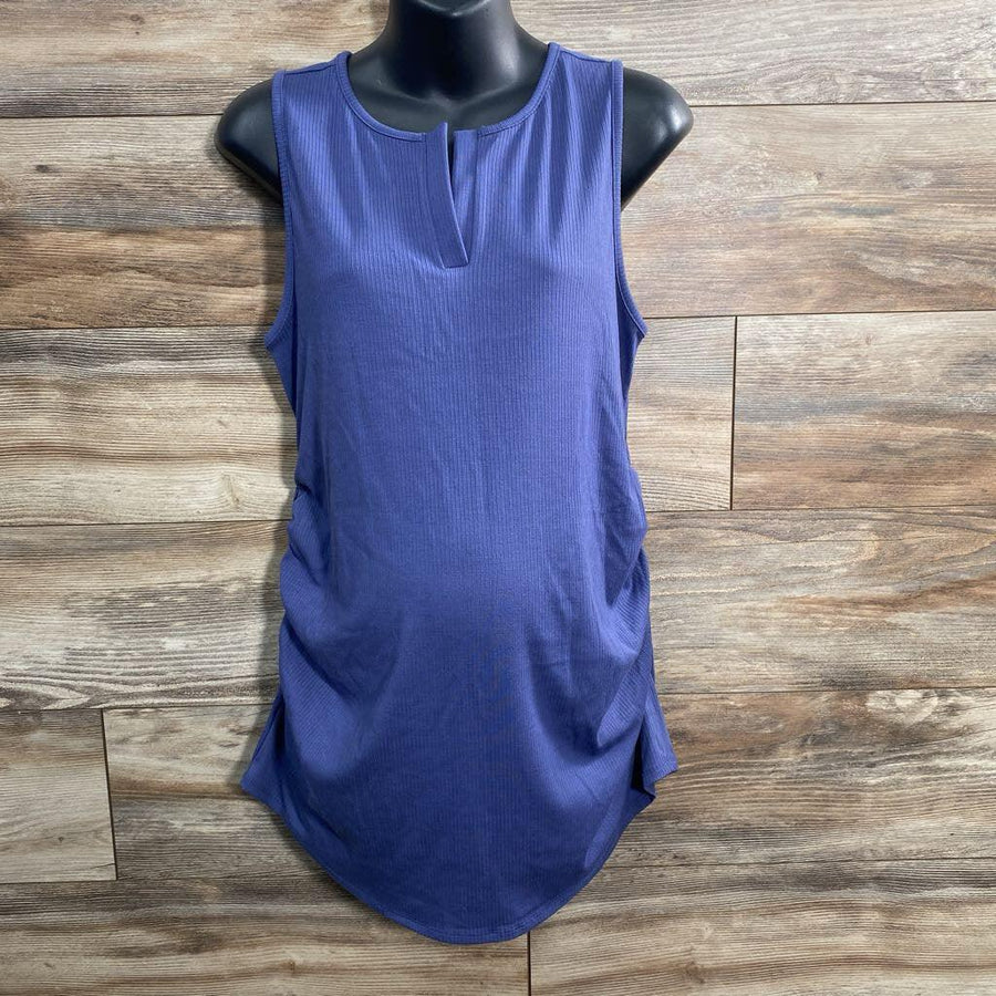 NEW Isabel Maternity Ribbed Ruched Tank Top sz Large - Me 'n Mommy To Be