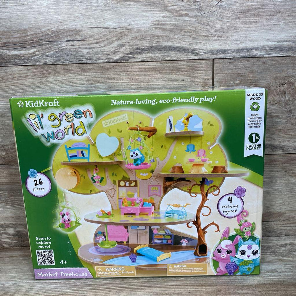 NEW KidKraft Lil' Green World Market Treehouse - Me 'n Mommy To Be