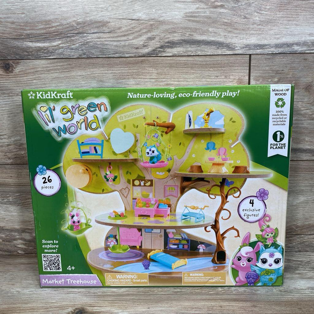 NEW KidKraft Lil' Green World Market Treehouse - Me 'n Mommy To Be