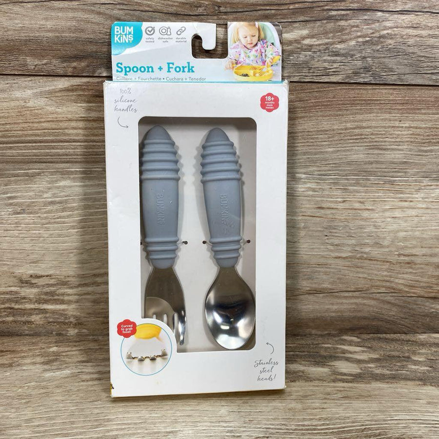NEW Bumkins Fork and Spoon Set Toddler Utensils - Me 'n Mommy To Be
